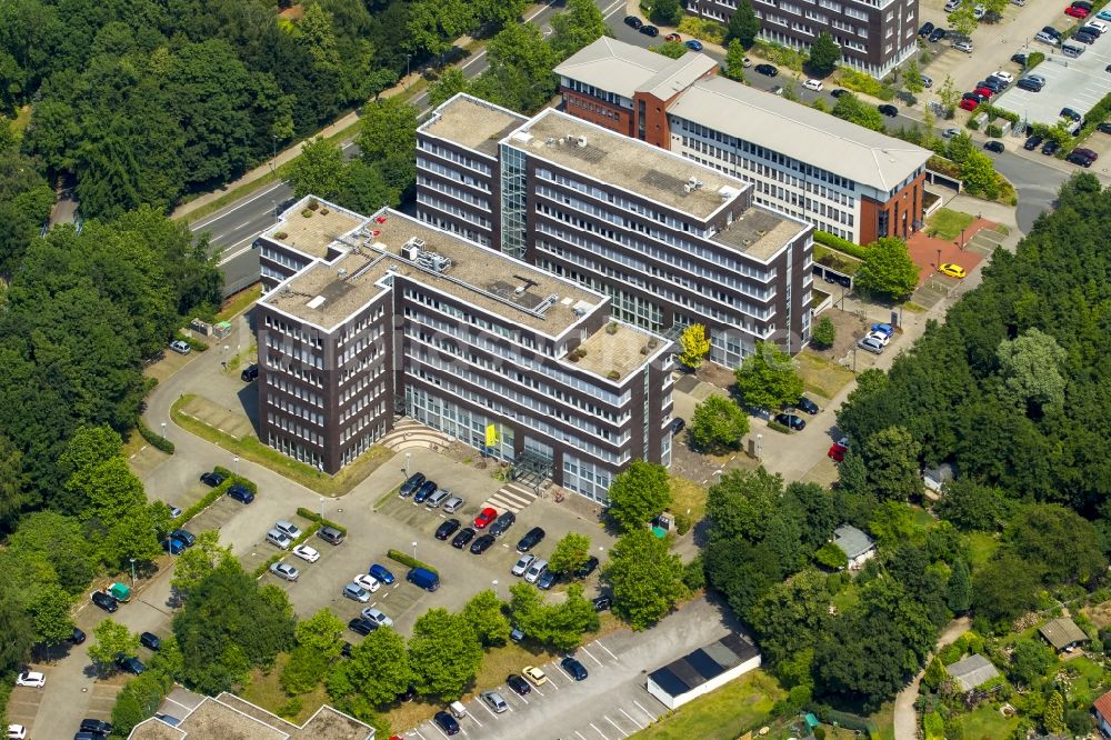 Luftbild Bochum - Bürogebäude des Geschäftshauses in Bochum im Bundesland Nordrhein-Westfalen