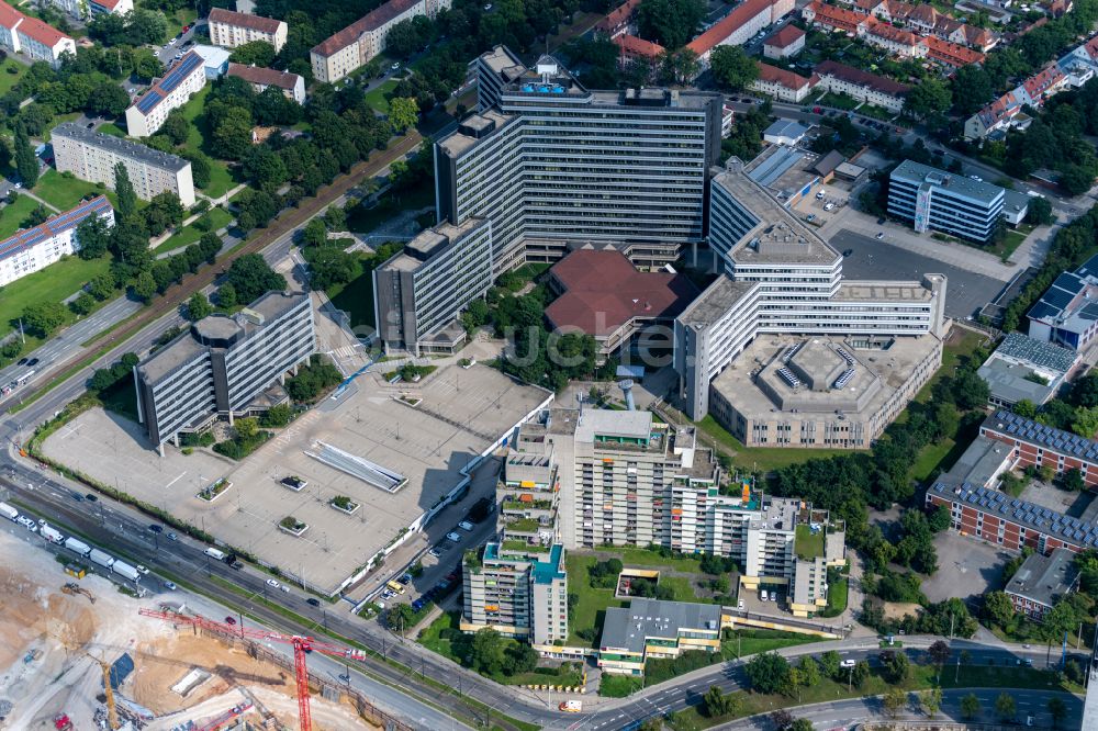 Luftaufnahme Nürnberg - Bürogebäude des Geschäftshauses der Bundesagentur für Arbeit in Nürnberg im Bundesland Bayern, Deutschland