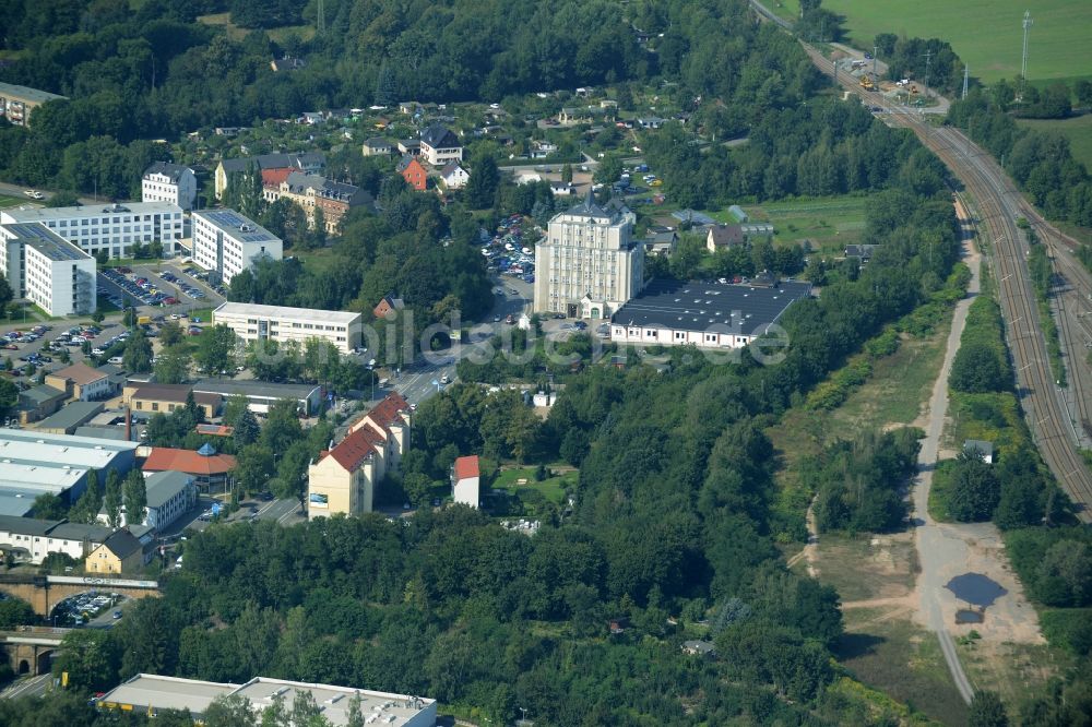 Luftbild Chemnitz - Bürogebäude des Geschäftshauses in Chemnitz im Bundesland Sachsen