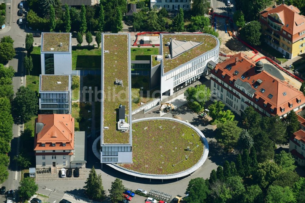 Luftbild Markkleeberg - Bürogebäude des Geschäftshauses der envia TEL GmbH in Markkleeberg im Bundesland Sachsen, Deutschland