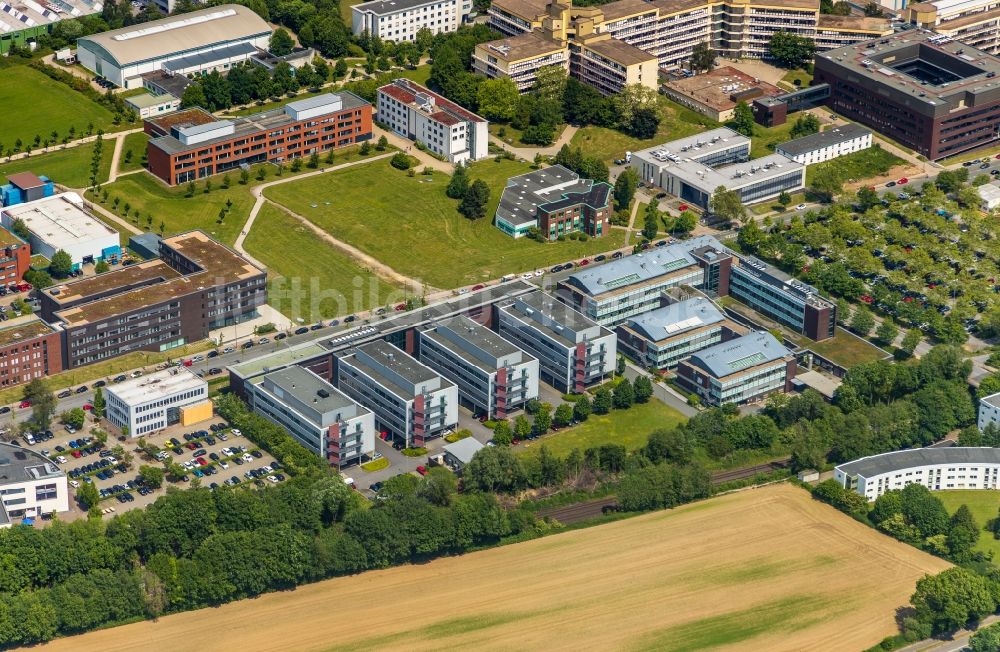 Luftbild Dortmund - Bürogebäude des Geschäftshauses der Eurofins Inlab GmbH im Ortsteil Barop in Dortmund im Bundesland Nordrhein-Westfalen, Deutschland