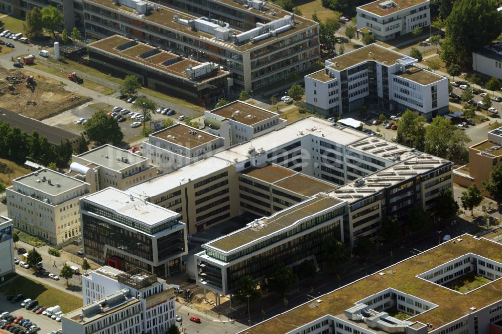 Luftaufnahme Berlin - Bürogebäude des Geschäftshauses EUROPA-CENTER Berlin Adlershof in Berlin