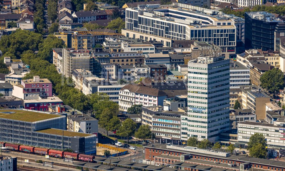 Luftbild Bochum - Bürogebäude des Geschäftshauses Europahaus in Bochum im Bundesland Nordrhein-Westfalen, Deutschland