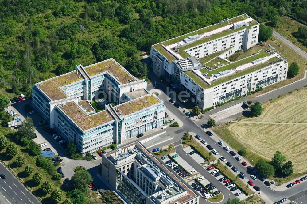 Luftbild Leipzig - Bürogebäude des Geschäftshauses FUGGER BUSINESS PARK im Ortsteil Wiederitzsch in Leipzig im Bundesland Sachsen, Deutschland