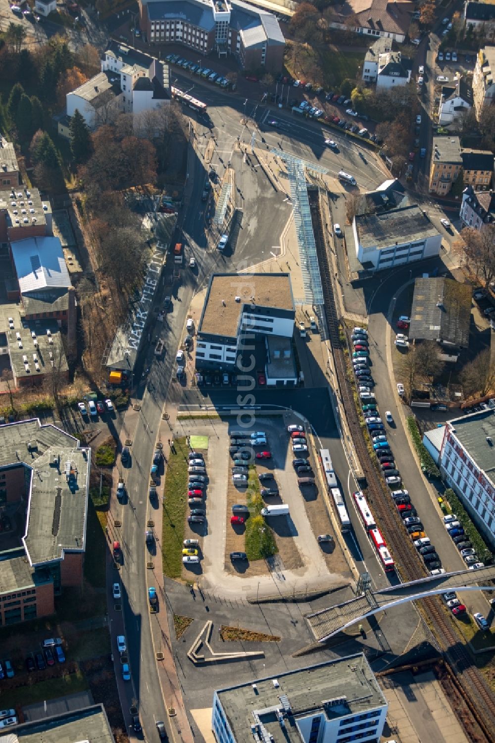 Luftbild Lüdenscheid - Bürogebäude des Geschäftshauses der GARANT PERSONAL GmbH in Lüdenscheid im Bundesland Nordrhein-Westfalen, Deutschland