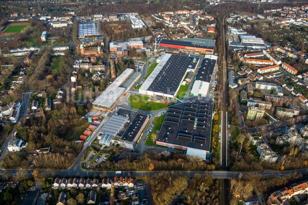 Luftaufnahme Gelsenkirchen - Bürogebäude des Geschäftshauses in Gelsenkirchen im Bundesland Nordrhein-Westfalen