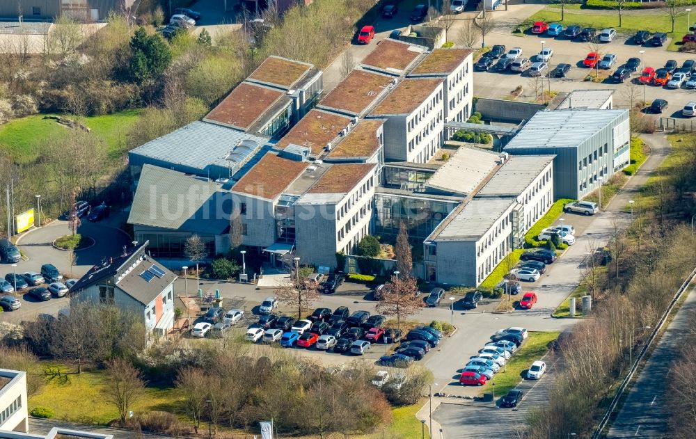 Luftaufnahme Hagen - Bürogebäude des Geschäftshauses Kreishandwerkerschaft an der Handwerkerstraße in Hagen im Bundesland Nordrhein-Westfalen