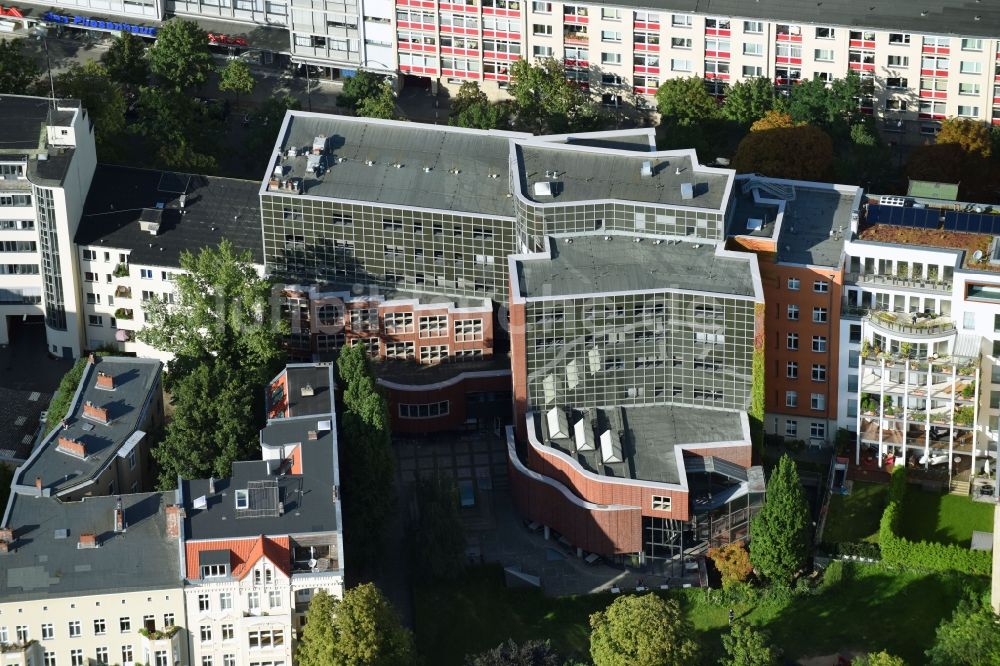 Luftaufnahme Berlin - Bürogebäude des Geschäftshauses an der Lietzenburger Straße im Ortsteil Charlottenburg-Wilmersdorf in Berlin, Deutschland