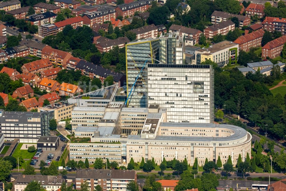 Münster aus der Vogelperspektive: Bürogebäude des Geschäftshauses der LVM Versicherung in Münster im Bundesland Nordrhein-Westfalen