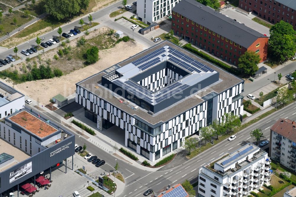 Luftbild Ingolstadt - Bürogebäude des Geschäftshauses an der Manchinger Straße in Ingolstadt im Bundesland Bayern, Deutschland