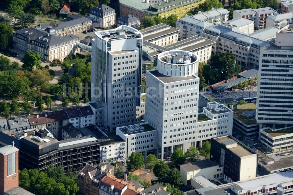 Luftaufnahme Offenbach am Main - Bürogebäude des Geschäftshauses in Offenbach am Main im Bundesland Hessen