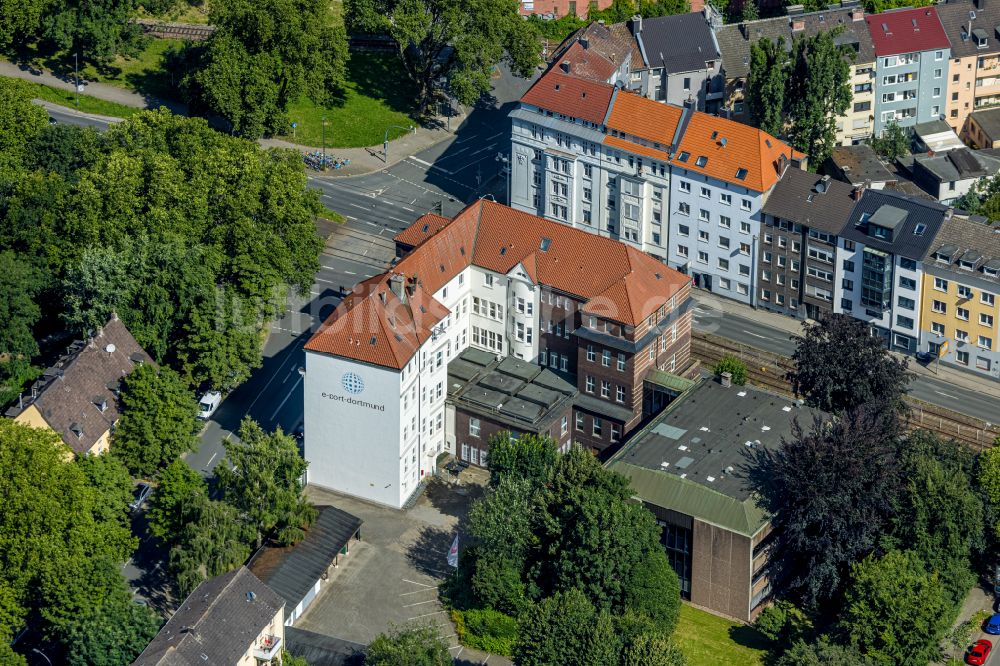 Luftbild Dortmund - Bürogebäude des Geschäftshauses des e-port-dortmund in Dortmund im Bundesland Nordrhein-Westfalen, Deutschland