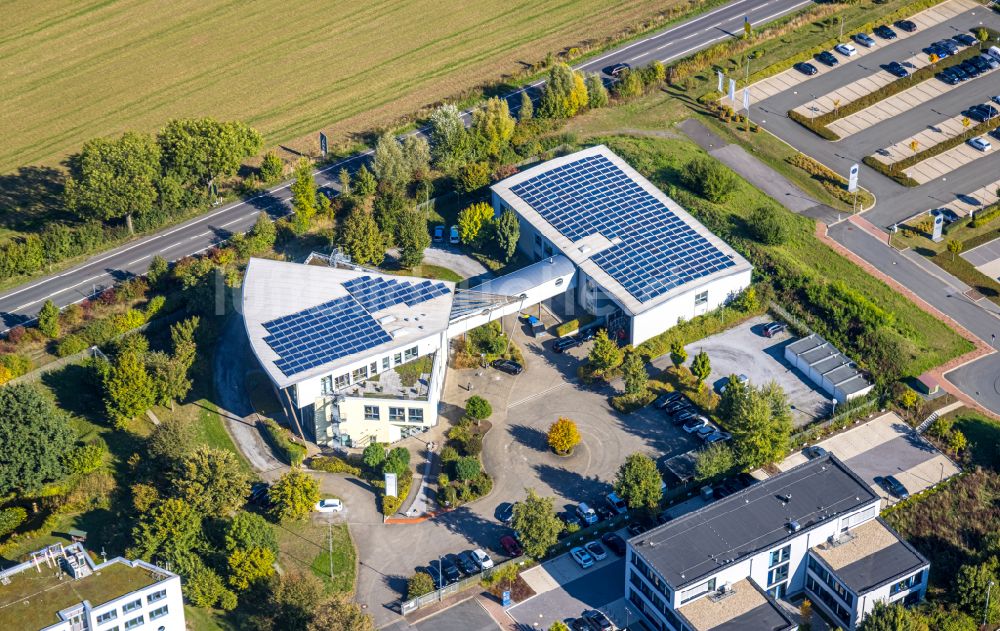 Luftbild Unna - Bürogebäude des Geschäftshauses der PVS Westfalen -Süd rkV in Unna im Bundesland Nordrhein-Westfalen, Deutschland