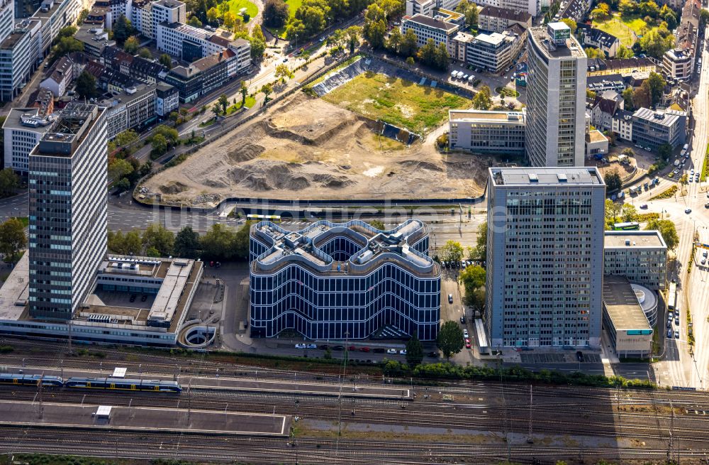 Essen aus der Vogelperspektive: Bürogebäude des Geschäftshauses der DB Schenker Logistics in Essen im Bundesland Nordrhein-Westfalen