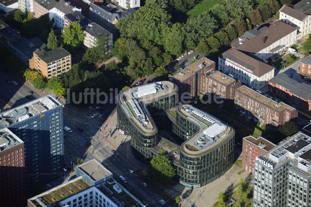 Luftbild Hamburg - Bürogebäude des Geschäftshauses Securvita in Hamburg, Deutschland