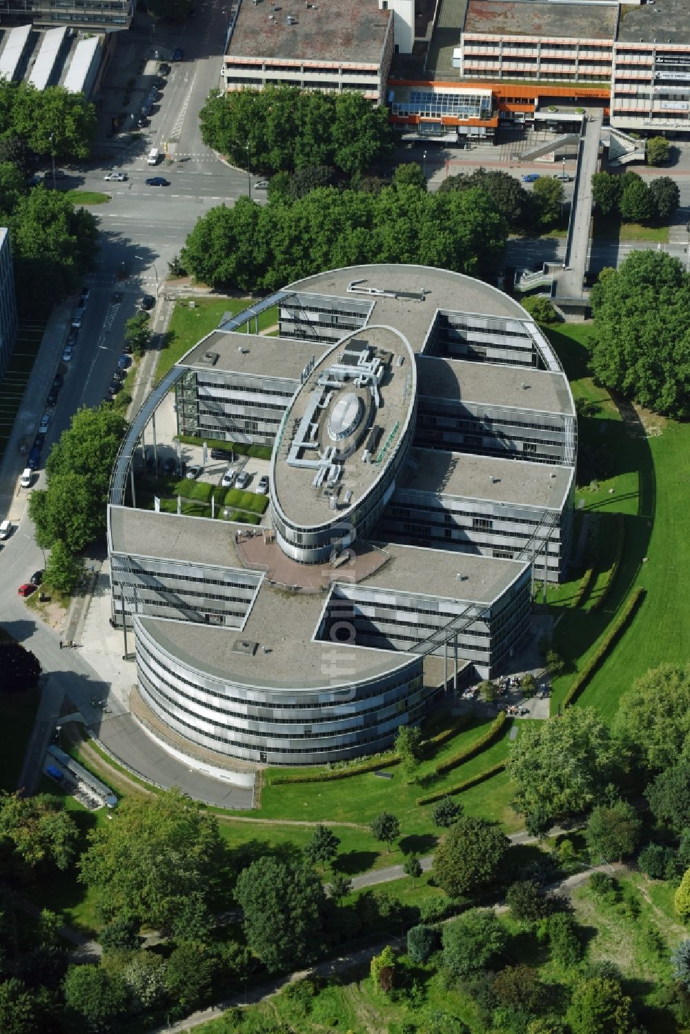 Luftbild Hamburg - Bürogebäude des Geschäftshauses Senvion Headquarters am Überseering in Hamburg