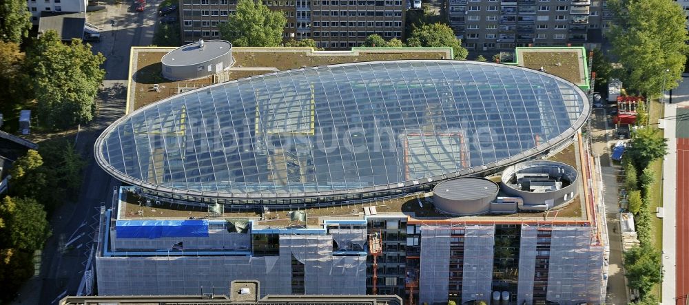 Düsseldorf aus der Vogelperspektive: Bürogebäude des Geschäftshauses Spherion der Wirtschaftsprüfungsgesellschaft Deloitte & Touche in Düsseldorf im Bundesland Nordrhein-Westfalen