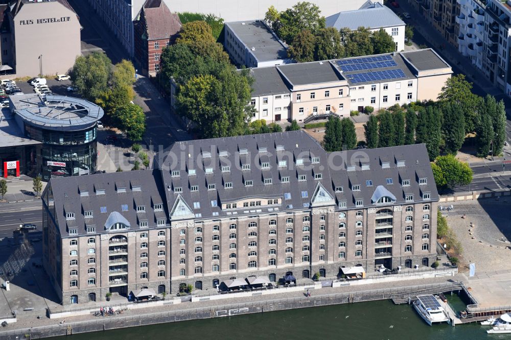 Luftbild Berlin - Bürogebäude des Geschäftshauses Spreespeicher Eventlocation in Berlin, Deutschland