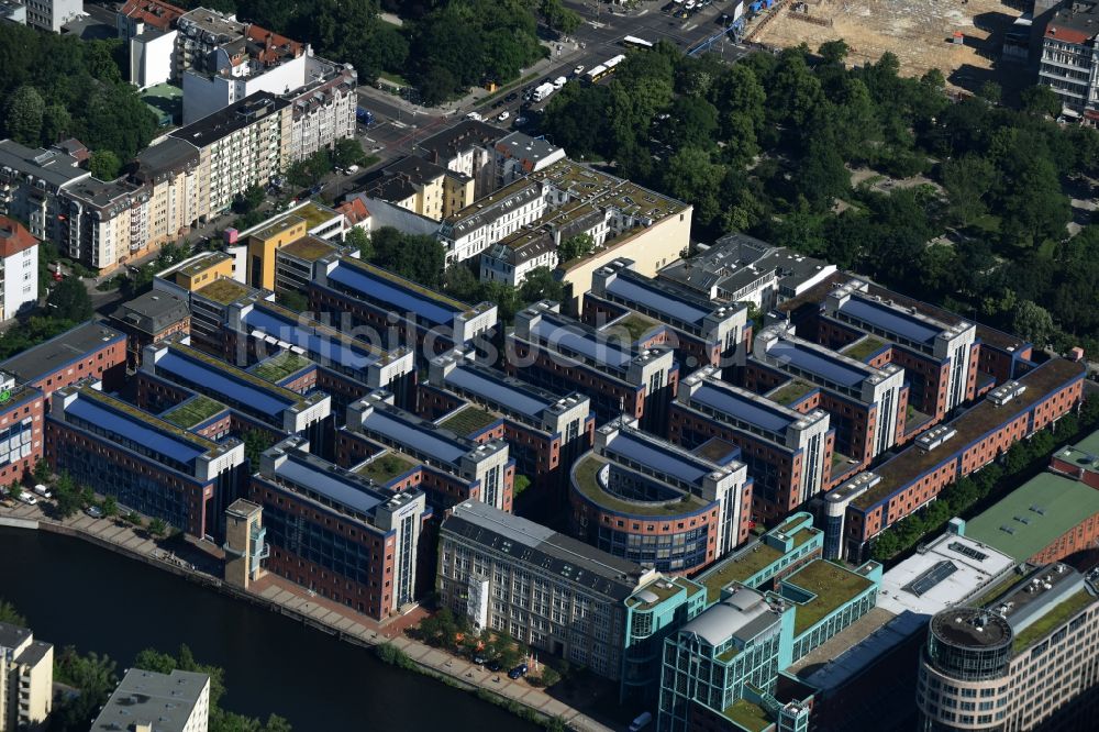 Luftbild Berlin - Bürogebäude des Geschäftshauses Stromstraße im Stadtteil Moabit in Berlin