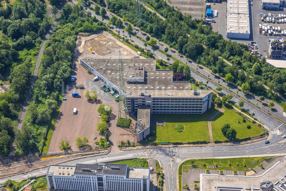 Essen von oben - Bürogebäude des Geschäftshauses der A. Sutter Fair Business GmbH im Ortsteil Nordviertel in Essen im Bundesland Nordrhein-Westfalen, Deutschland