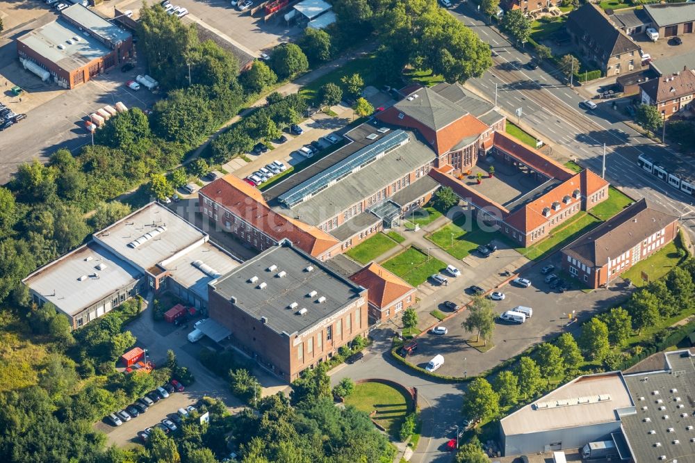 Luftaufnahme Bochum - Bürogebäude des Geschäftshauses des Technologie- und Gründerzentrum Wattenscheid in der Lyrenstraße in Bochum im Bundesland Nordrhein-Westfalen, Deutschland