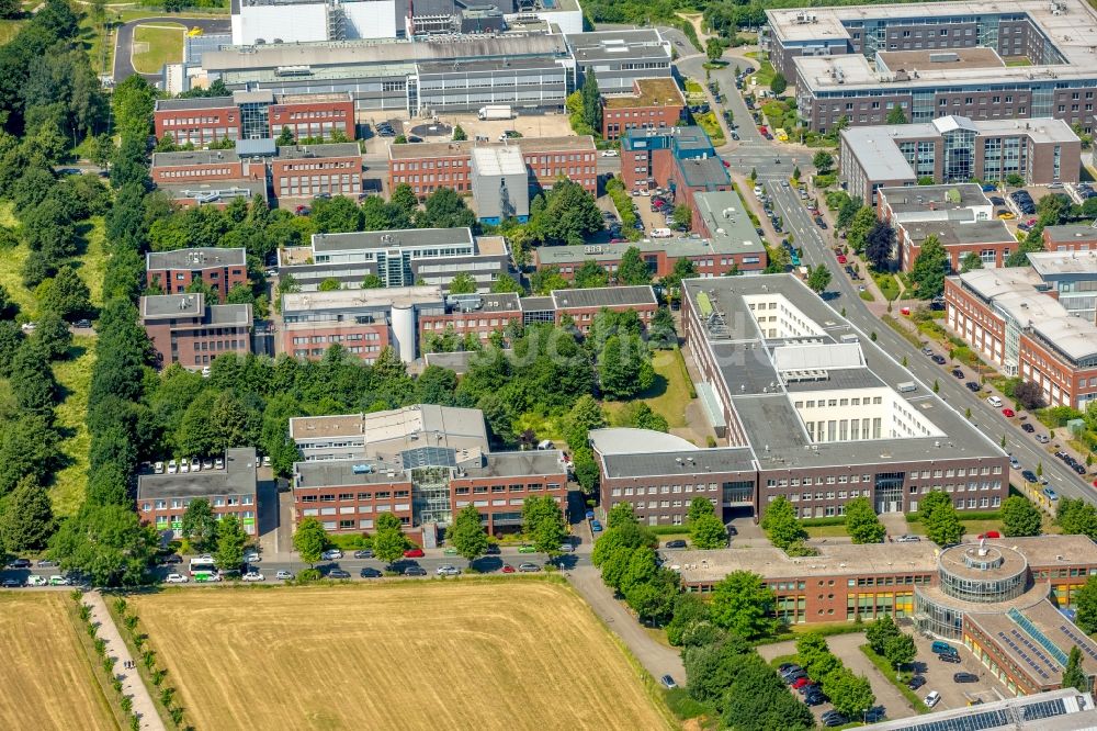 Luftaufnahme Dortmund - Bürogebäude des Geschäftshauses des TechnologieParkDortmund in Dortmund im Bundesland Nordrhein-Westfalen, Deutschland