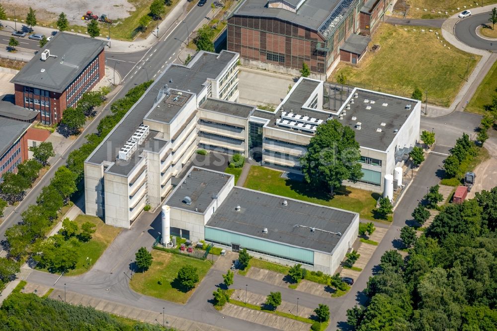 Dortmund von oben - Bürogebäude des Geschäftshauses der temicon GmbH in Dortmund im Bundesland Nordrhein-Westfalen, Deutschland