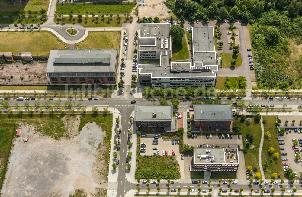 Luftaufnahme Dortmund - Bürogebäude des Geschäftshauses der temicon GmbH in Dortmund im Bundesland Nordrhein-Westfalen, Deutschland