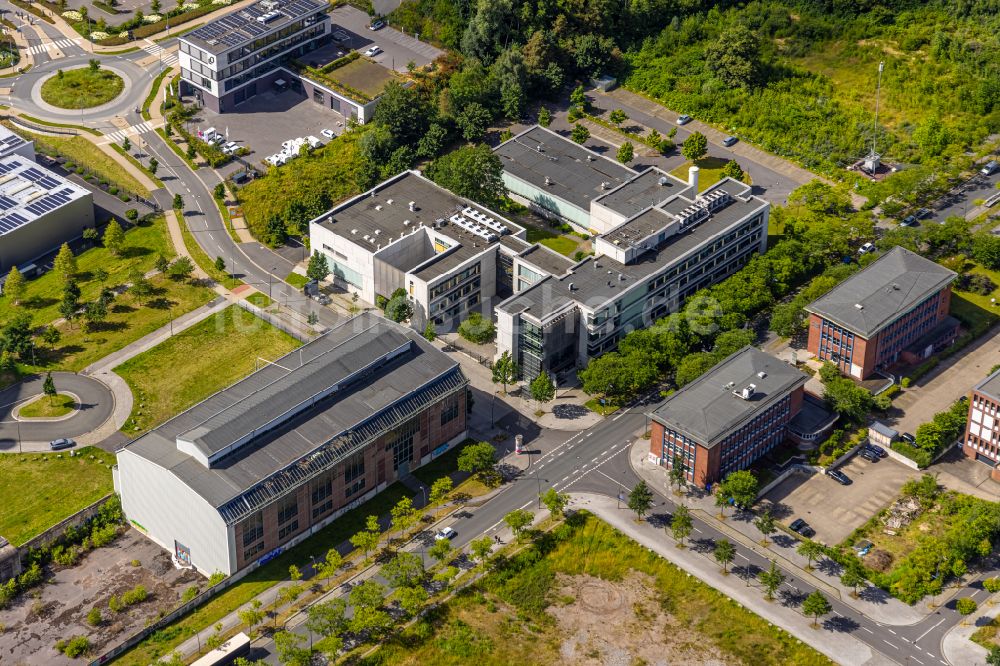 Dortmund von oben - Bürogebäude des Geschäftshauses der temicon GmbH in Dortmund im Bundesland Nordrhein-Westfalen, Deutschland