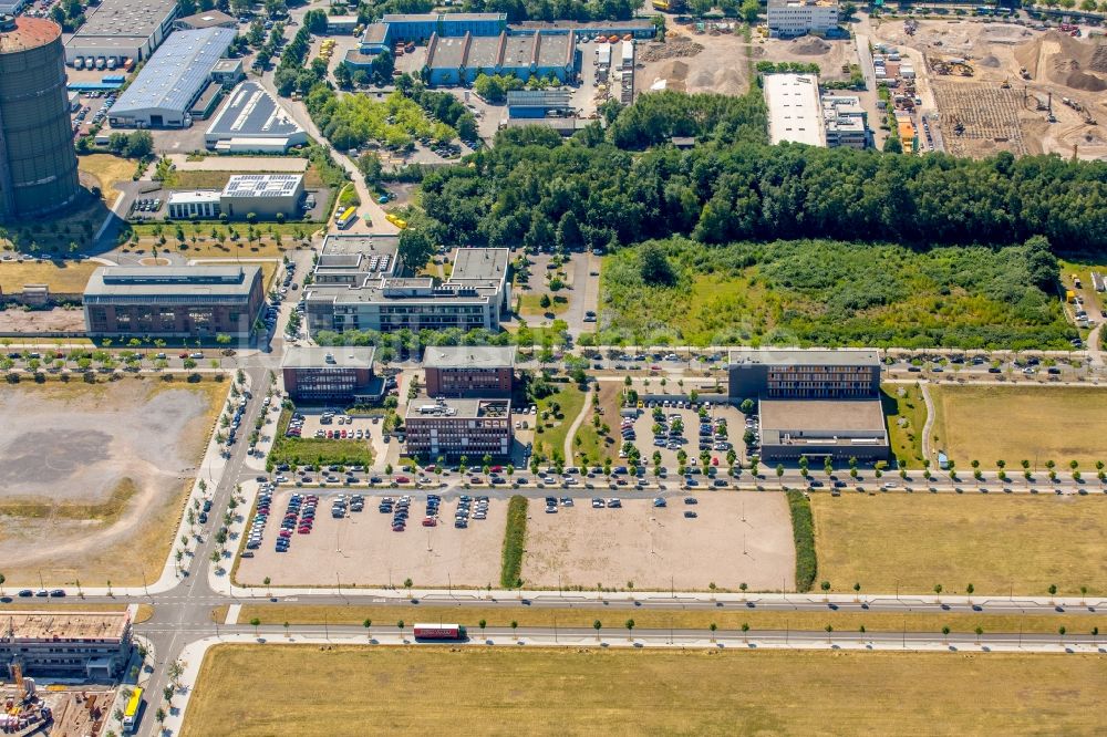 Luftbild Dortmund - Bürogebäude des Geschäftshauses der temicon GmbH an der Konrad-Adenauer-Allee in Dortmund im Bundesland Nordrhein-Westfalen, Deutschland