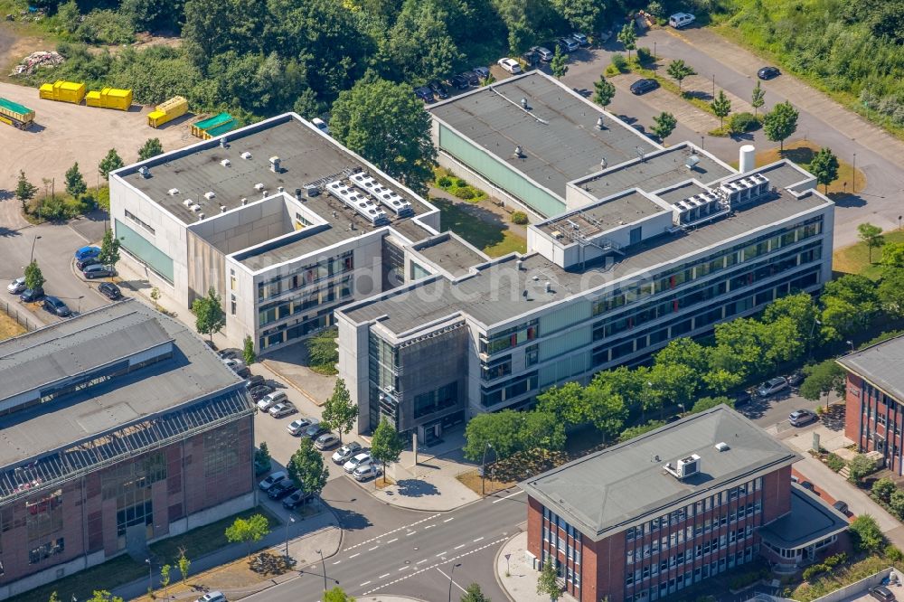 Luftaufnahme Dortmund - Bürogebäude des Geschäftshauses der temicon GmbH an der Konrad-Adenauer-Allee in Dortmund im Bundesland Nordrhein-Westfalen, Deutschland