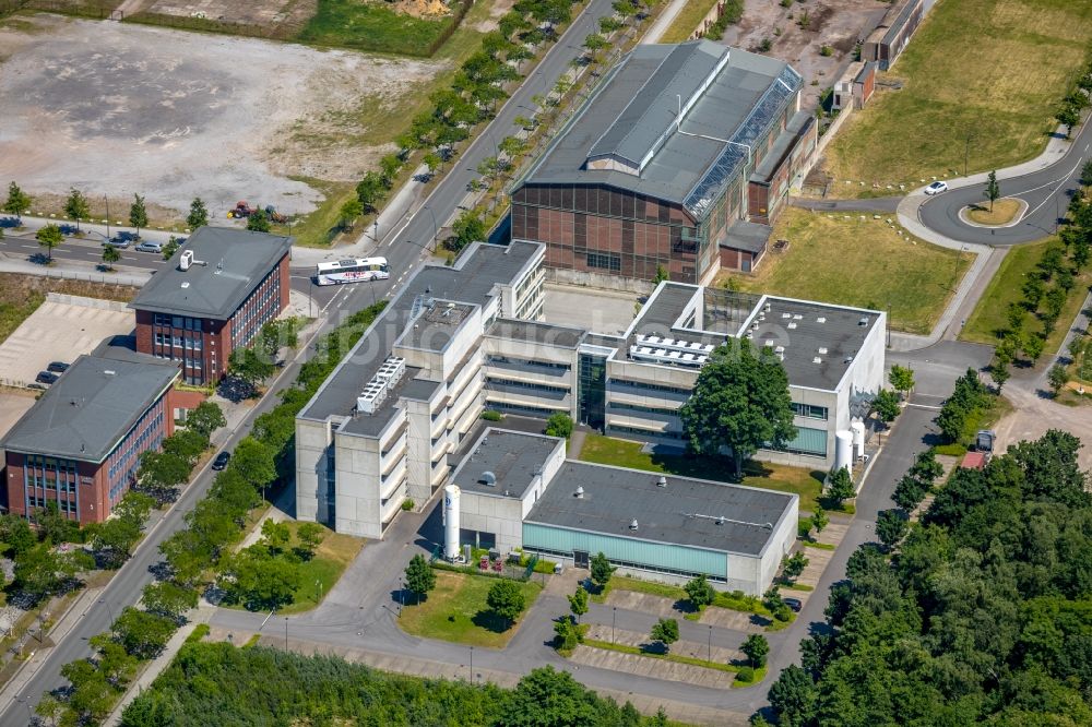 Luftaufnahme Dortmund - Bürogebäude des Geschäftshauses der temicon GmbH an der Konrad-Adenauer-Allee in Dortmund im Bundesland Nordrhein-Westfalen, Deutschland