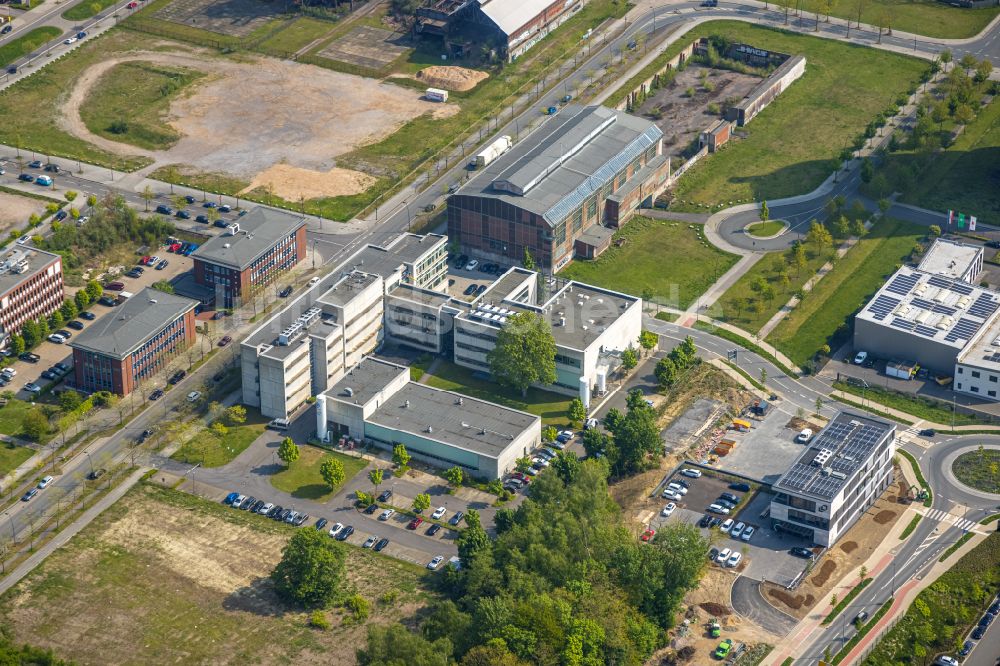 Dortmund aus der Vogelperspektive: Bürogebäude des Geschäftshauses der temicon GmbH an der Konrad-Adenauer-Allee in Dortmund im Bundesland Nordrhein-Westfalen, Deutschland