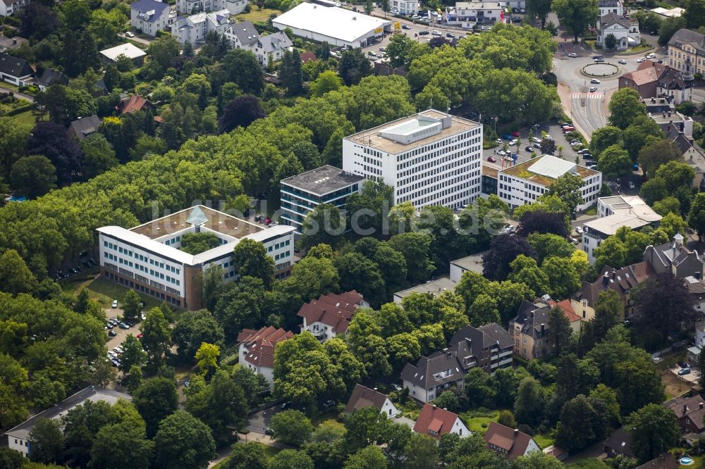 Luftaufnahme Unna - Bürogebäude des Geschäftshauses in Unna im Bundesland Nordrhein-Westfalen