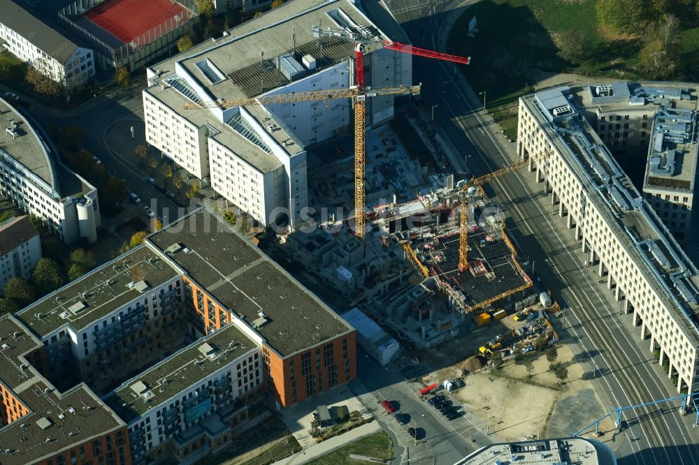 Luftbild Dresden - Bürogebäude des Geschäftshauses VauVau in Dresden im Bundesland Sachsen, Deutschland