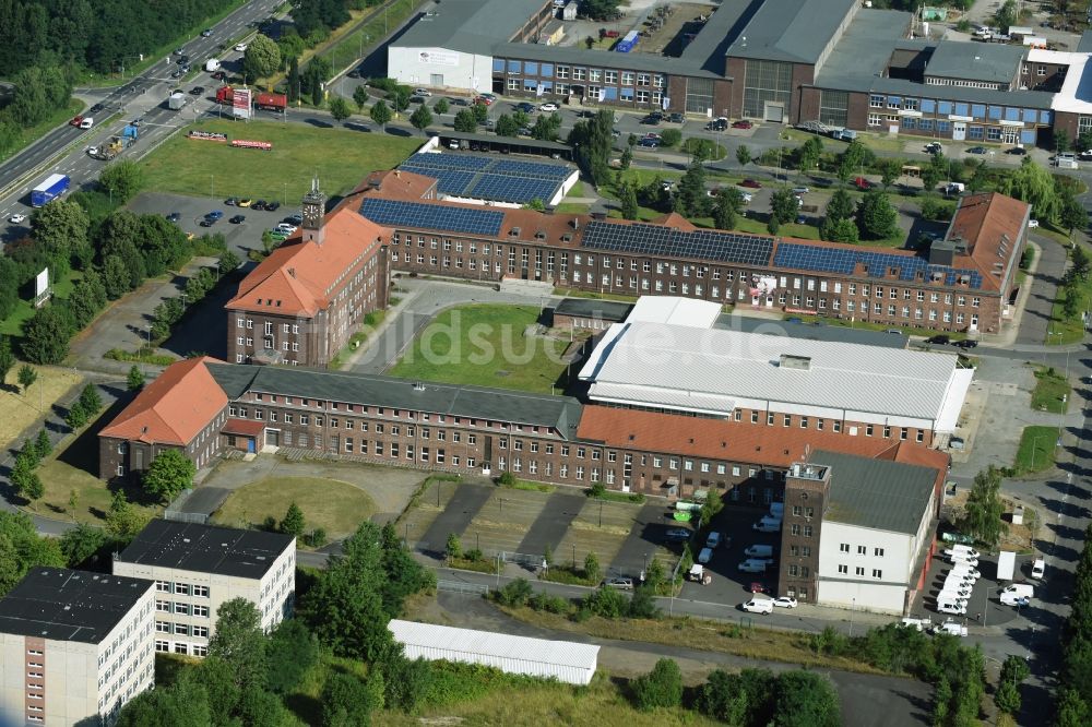 Luftaufnahme Espenhain - Bürogebäude des Geschäftshauses am Verwaltungsring in Espenhain im Bundesland Sachsen