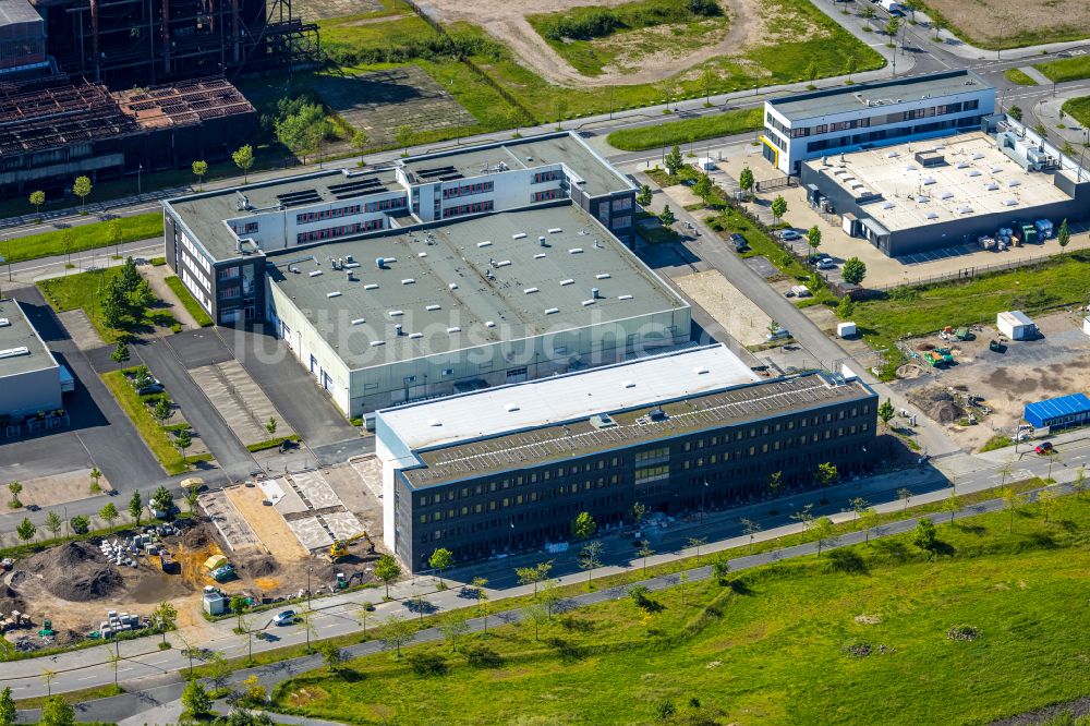 Dortmund von oben - Bürogebäude des Geschäftshauses ZENTRUM FÜR PRODUKTIONSTECHNOLOGIE DORTMUND in Dortmund im Bundesland Nordrhein-Westfalen, Deutschland