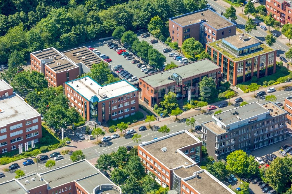 Dortmund aus der Vogelperspektive: Bürogebäude und Geschäftshäuser im Ortsteil Barop in Dortmund im Bundesland Nordrhein-Westfalen, Deutschland