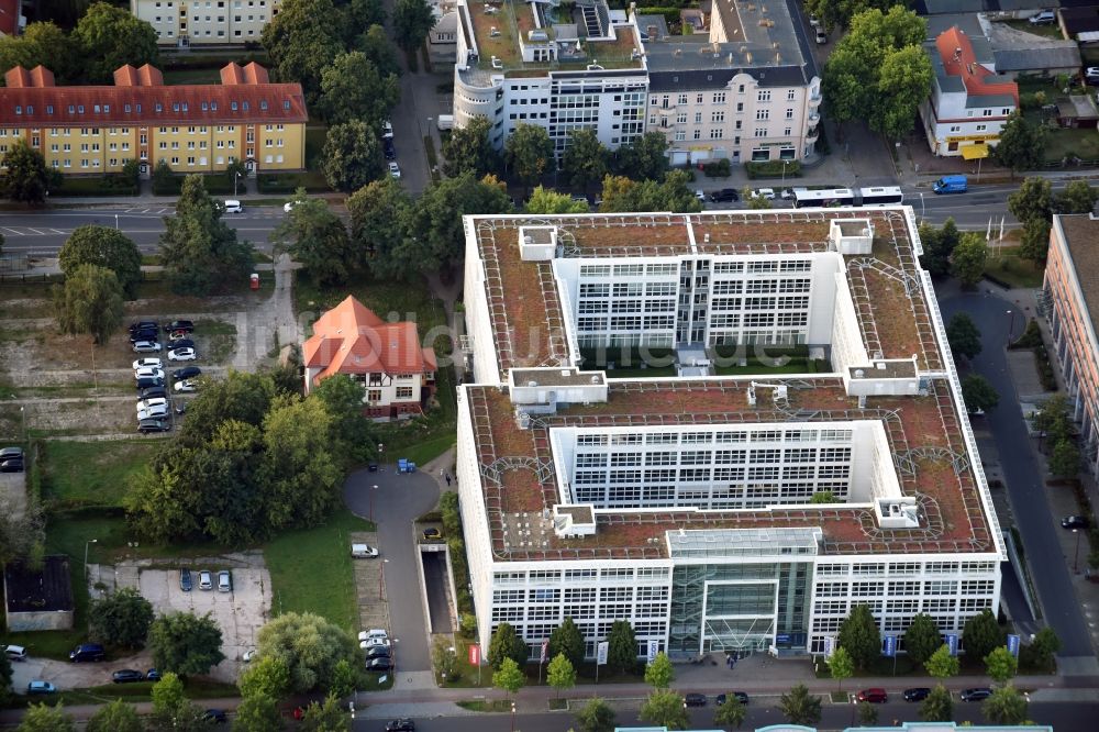 Luftbild Teltow - Bürogebäude im Gewerbepark Techno Terrain Teltow an der Potsdamer Straße in Teltow im Bundesland Brandenburg