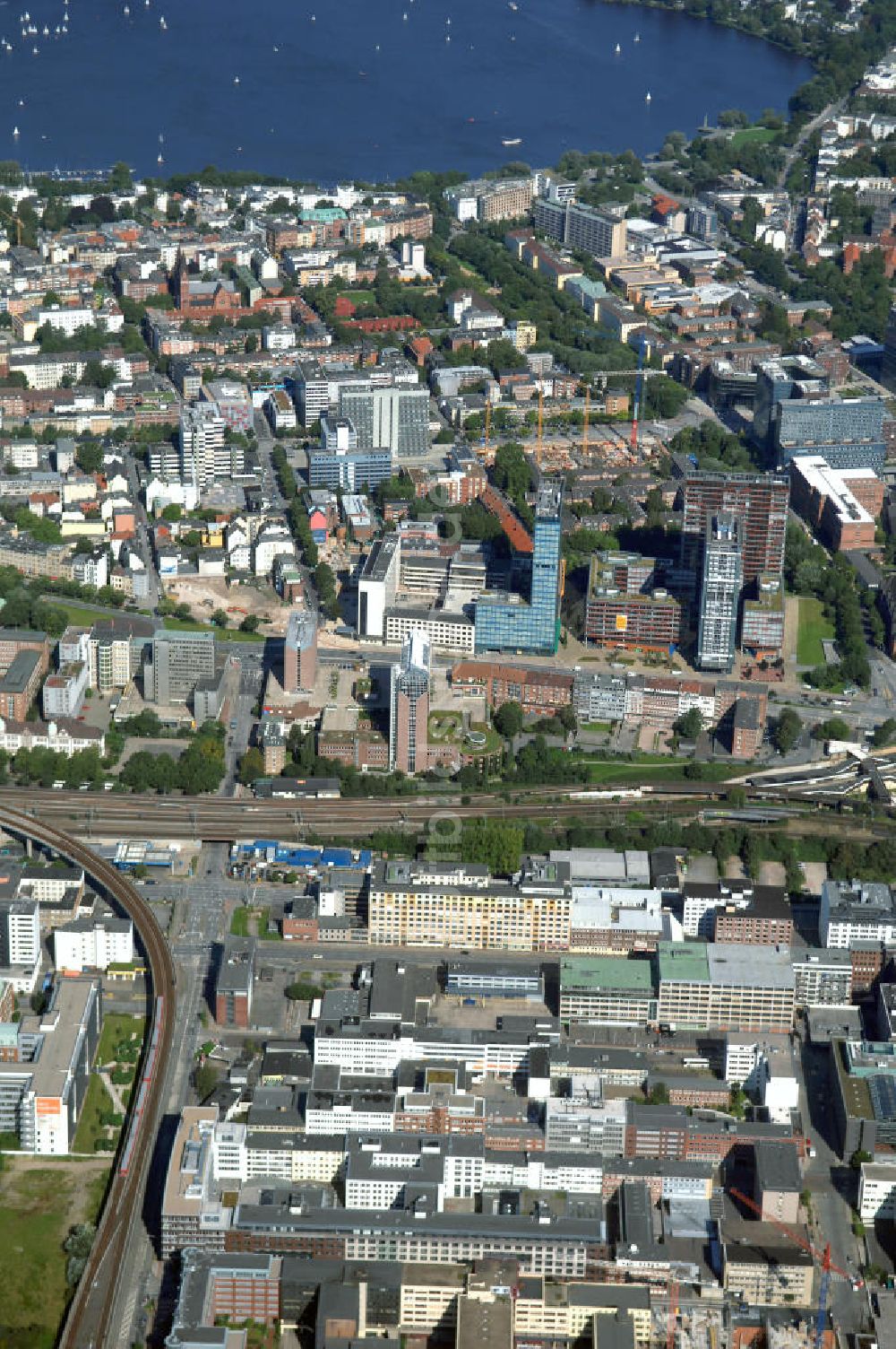 Luftaufnahme Hamburg - Bürogebäude in Hamburg Hammerbrook