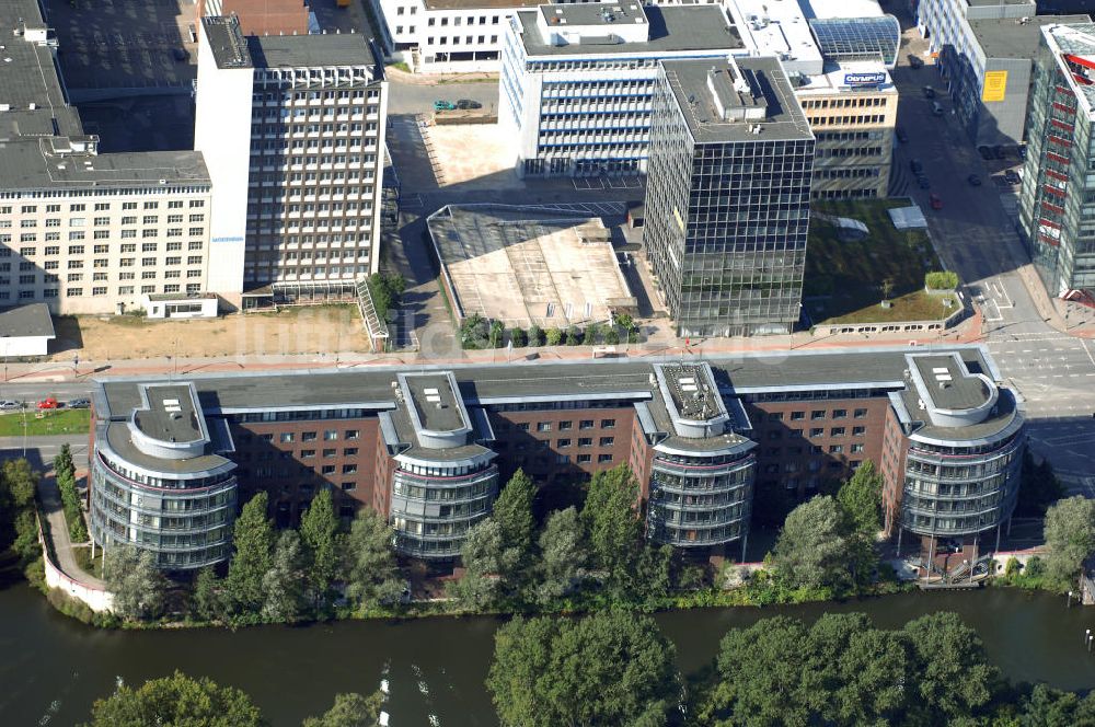 Luftbild Hamburg - Bürogebäude in Hamburg Hammerbrook