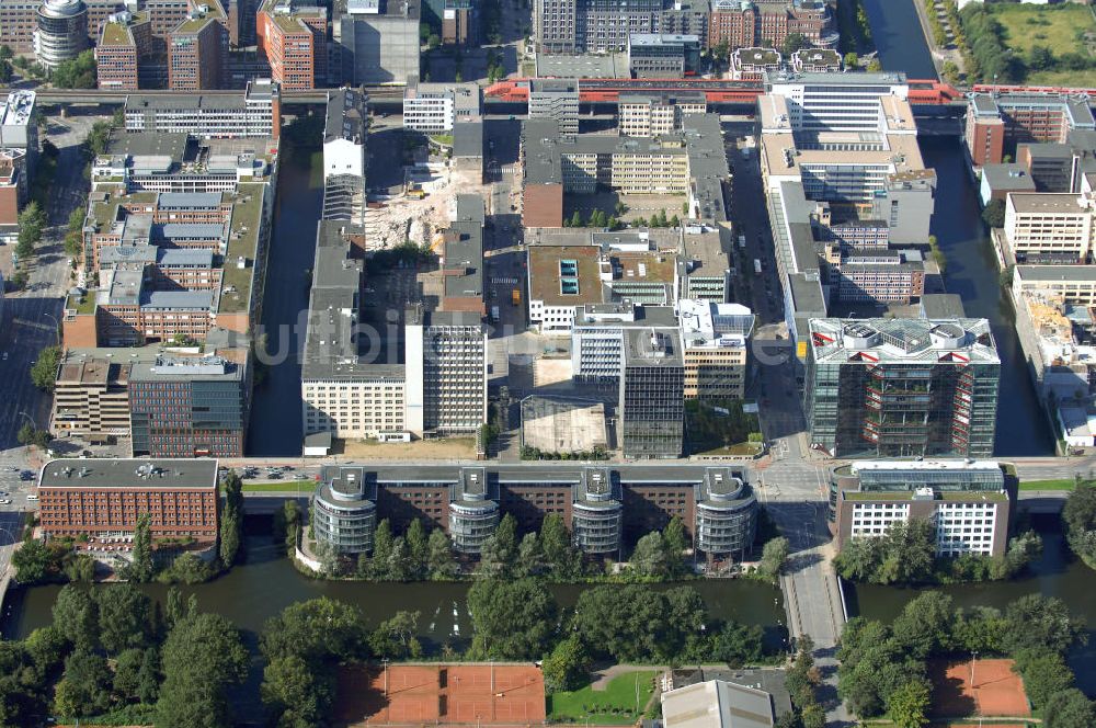 Luftaufnahme Hamburg - Bürogebäude in Hamburg Hammerbrook