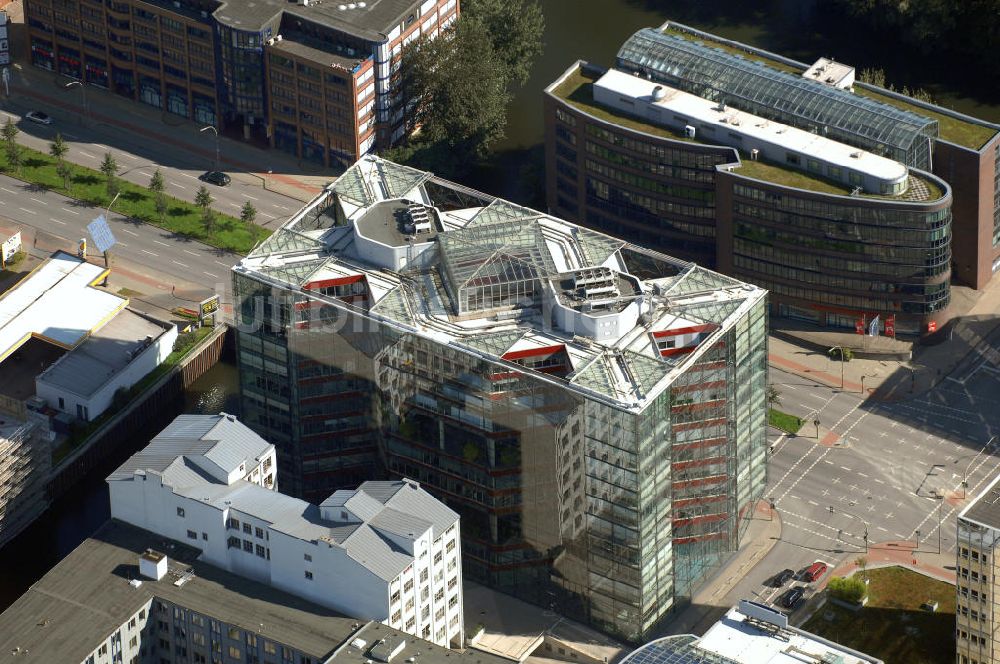 Luftaufnahme Hamburg - Bürogebäude in Hamburg Hammerbrook