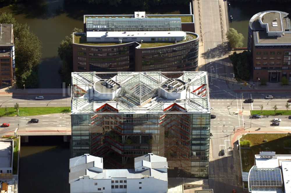 Luftbild Hamburg - Bürogebäude in Hamburg Hammerbrook