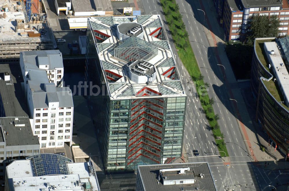 Luftbild Hamburg - Bürogebäude in Hamburg Hammerbrook