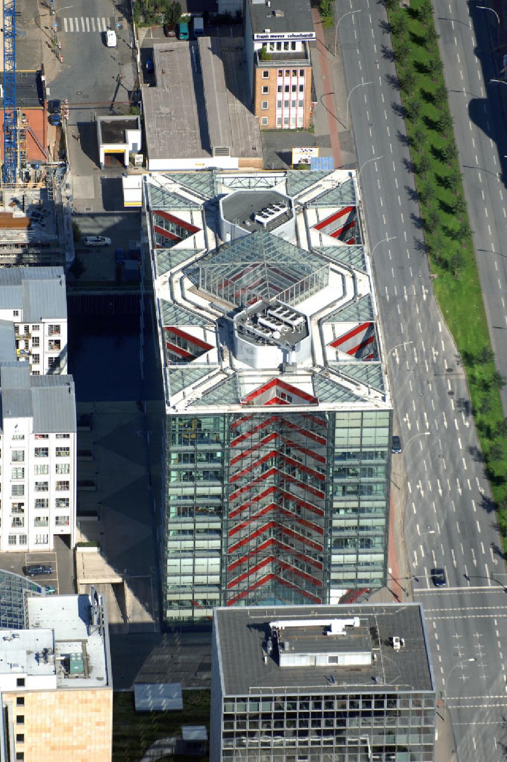 Luftaufnahme Hamburg - Bürogebäude in Hamburg Hammerbrook