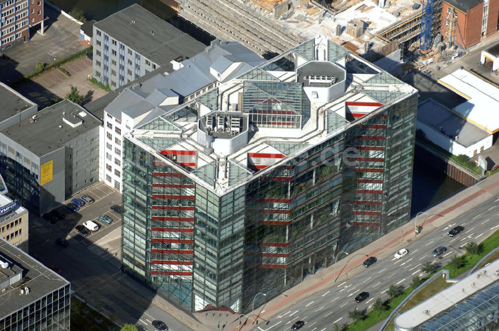 Luftbild Hamburg - Bürogebäude in Hamburg Hammerbrook