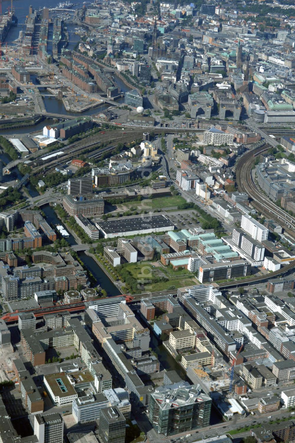 Luftaufnahme Hamburg - Bürogebäude in Hamburg Hammerbrook