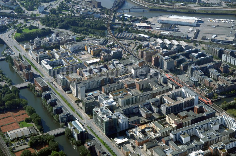 Luftaufnahme Hamburg - Bürogebäude in Hamburg Hammerbrook