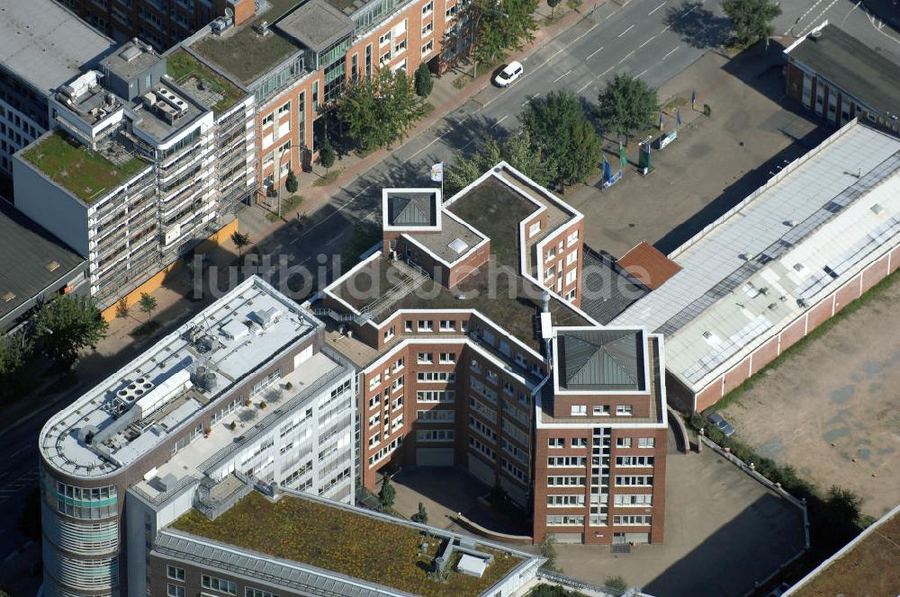 Hamburg aus der Vogelperspektive: Bürogebäude in Hamburg Hammerbrook